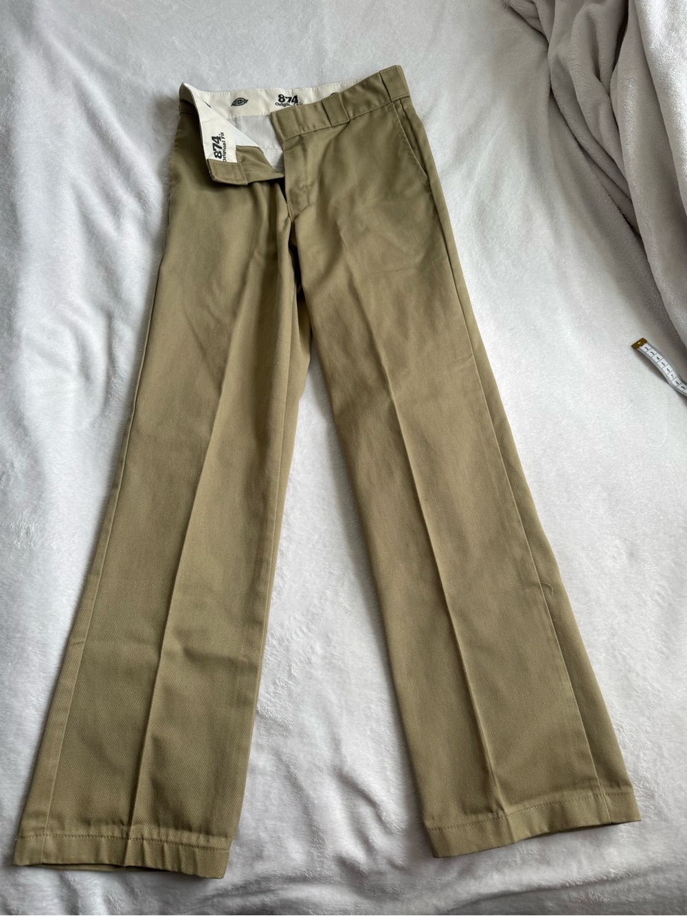 Dickies Women's Khaki Straight-Leg Chinos